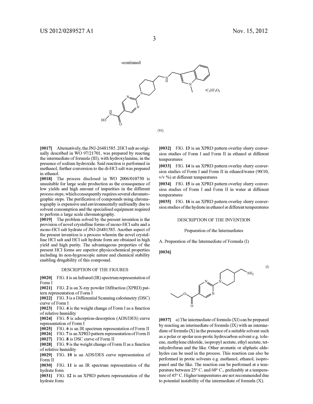 MONO-HYDROCHLORIC SALTS OF AN INHIBITOR OF HISTONE DEACETYLASE - diagram, schematic, and image 20