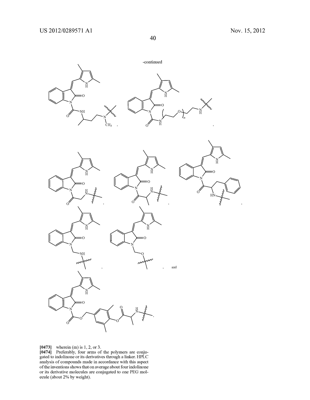 POLYMERIC CONJUGATES OF AROMATIC AMINE CONTAINING COMPOUNDS INCLUDING     RELEASABLE UREA LINKER - diagram, schematic, and image 61