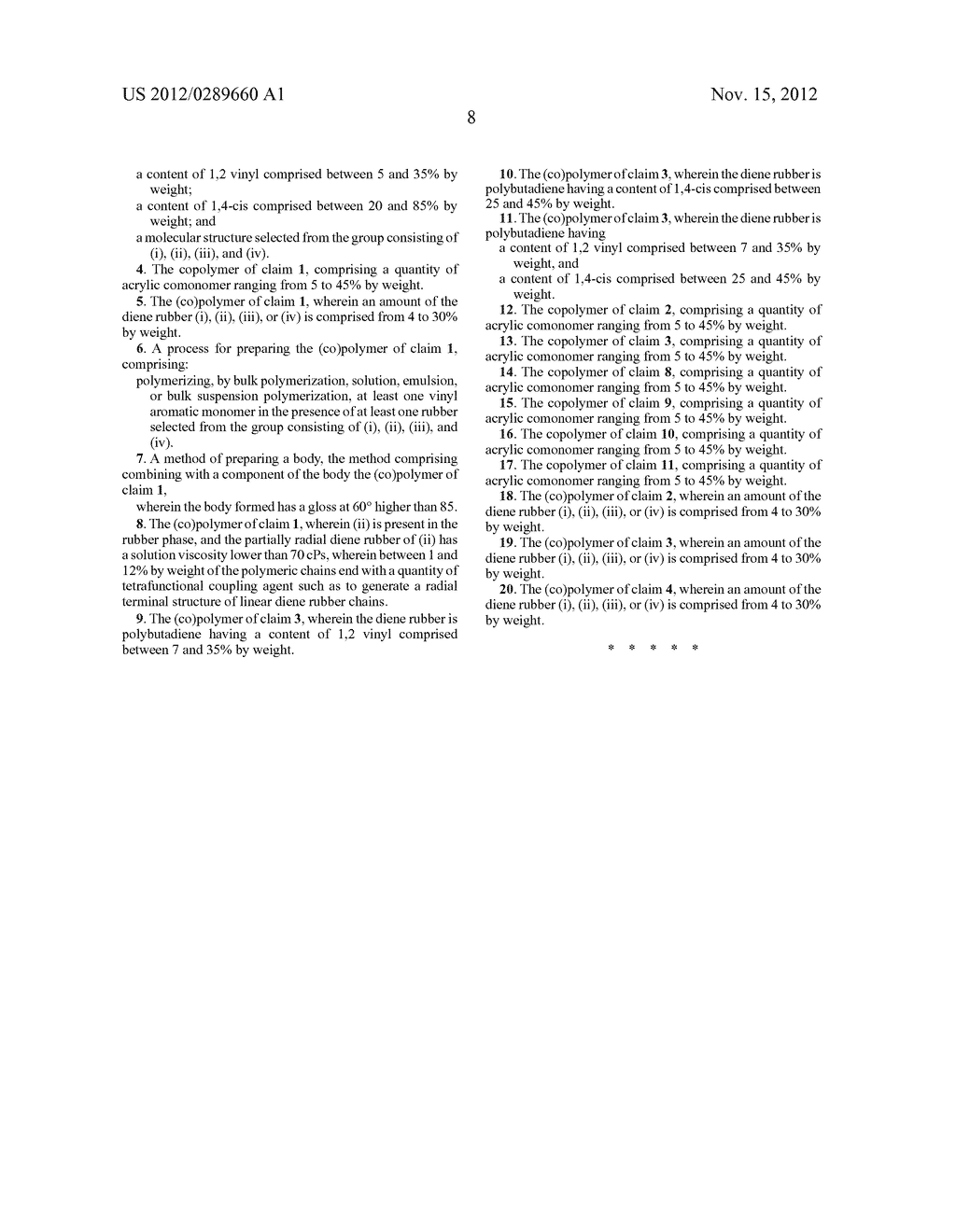 RUBBER-REINFORCED VINYL AROMATIC (CO)POLYMER, HAVING AN OPTIMUM BALANCE OF     PHYSICO-MECHANICAL PROPERTIES AND A HIGH GLOSS - diagram, schematic, and image 09