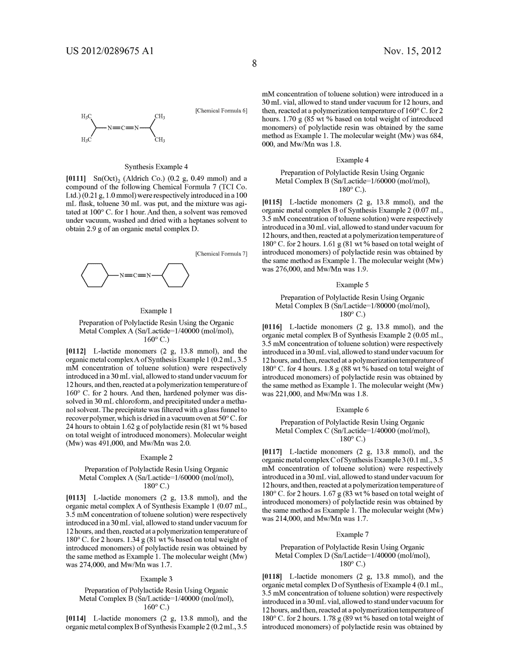 POLYLACTIDE RESIN, METHOD OF PREPARING THE SAME, AND POLYLACTIDE RESIN     COMPOSITION COMPRISING THE SAME - diagram, schematic, and image 12