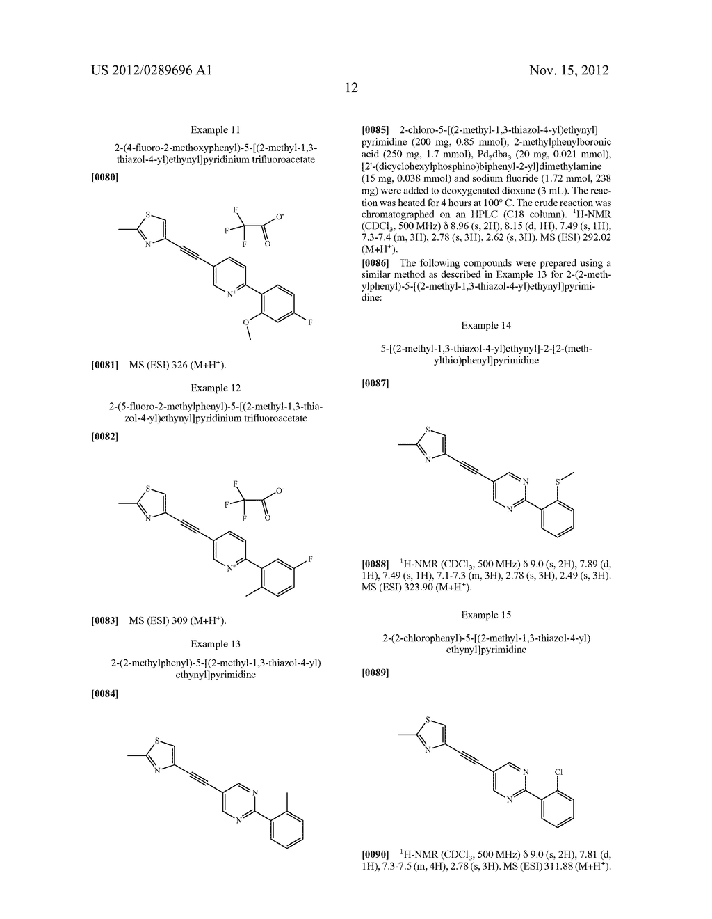 THIAZOLYL MGLUR5 ANTAGONISTS AND METHODS FOR THEIR USE - diagram, schematic, and image 13