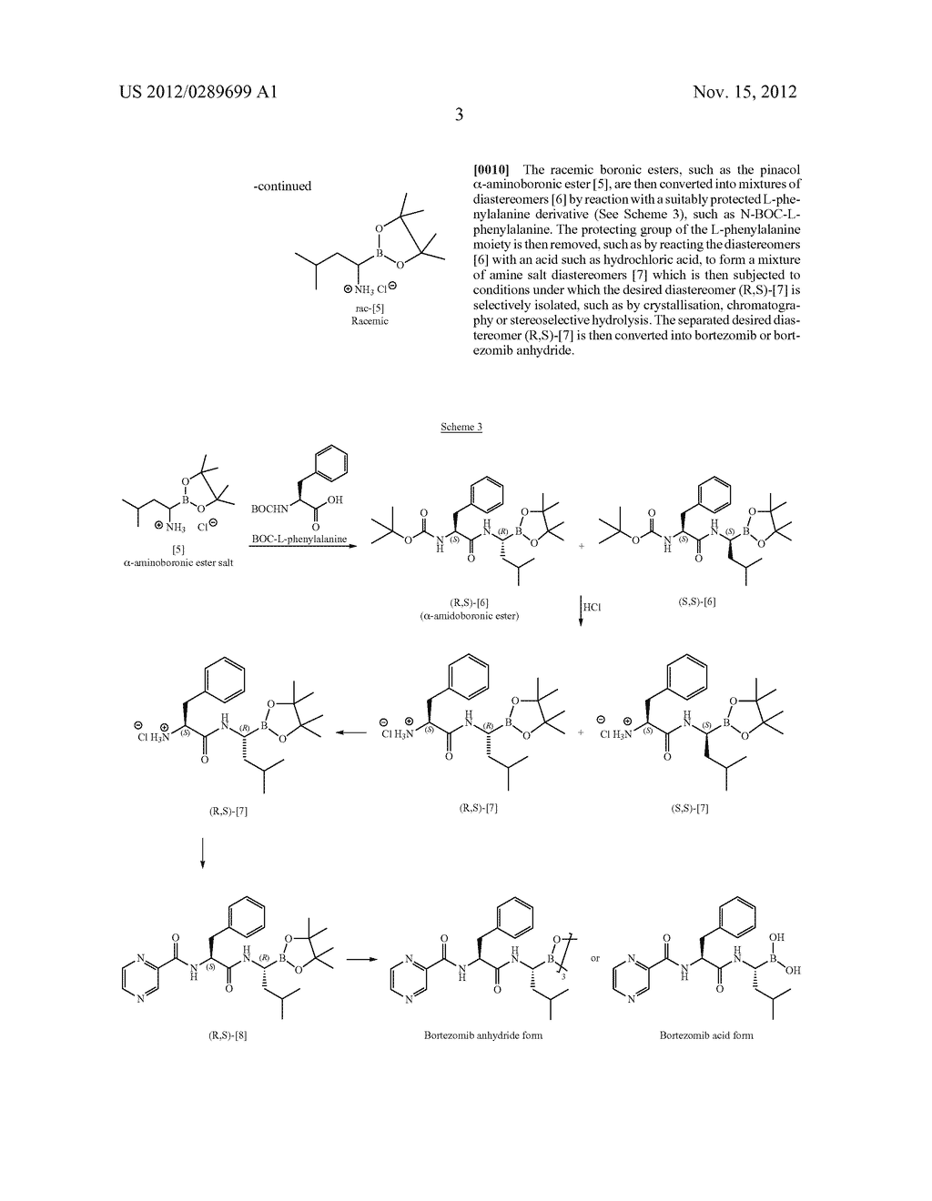 Process for Preparing and Purifying Bortezomib - diagram, schematic, and image 11