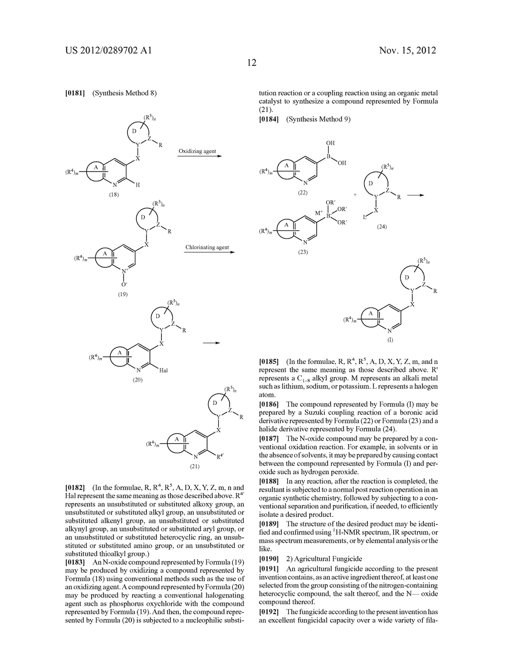 NITROGEN-CONTAINING HETEROCYCLIC COMPOUND AND AGRICULTURAL FUNGICIDE - diagram, schematic, and image 13
