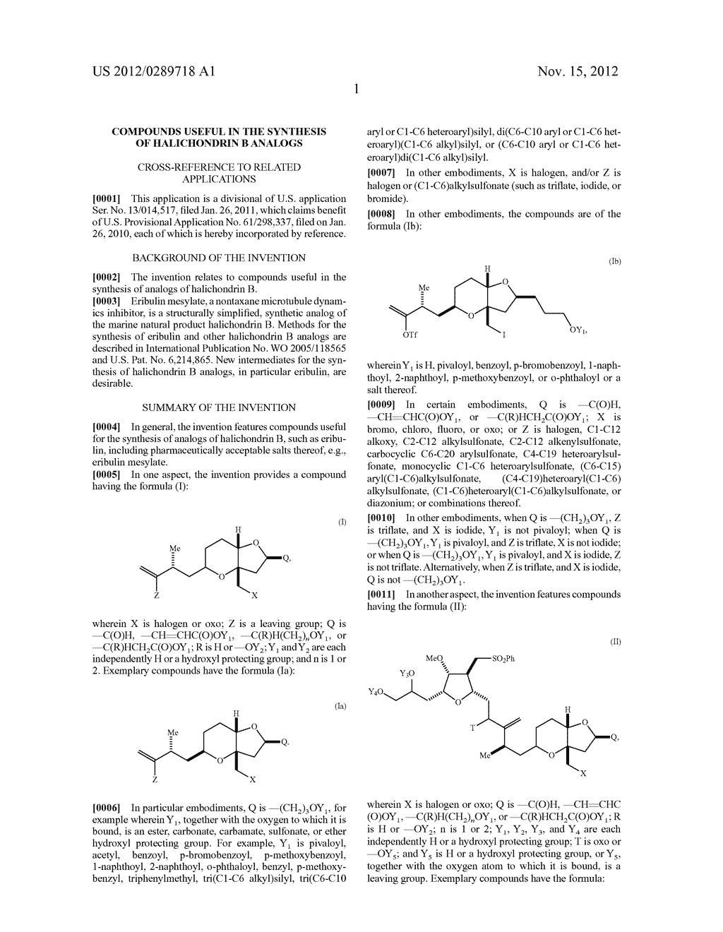 COMPOUNDS USEFUL IN THE SYNTHESIS OF HALICHONDRIN B ANALOGS - diagram, schematic, and image 02