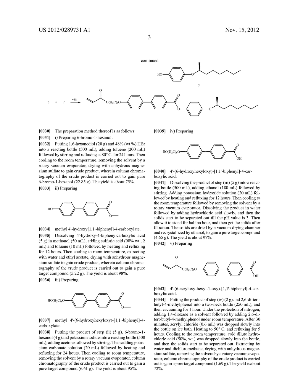 PHOTO-CROSSLINKABLE LIQUID CRYSTAL MONOMERS WITH OPTICAL ACTIVITY - diagram, schematic, and image 05