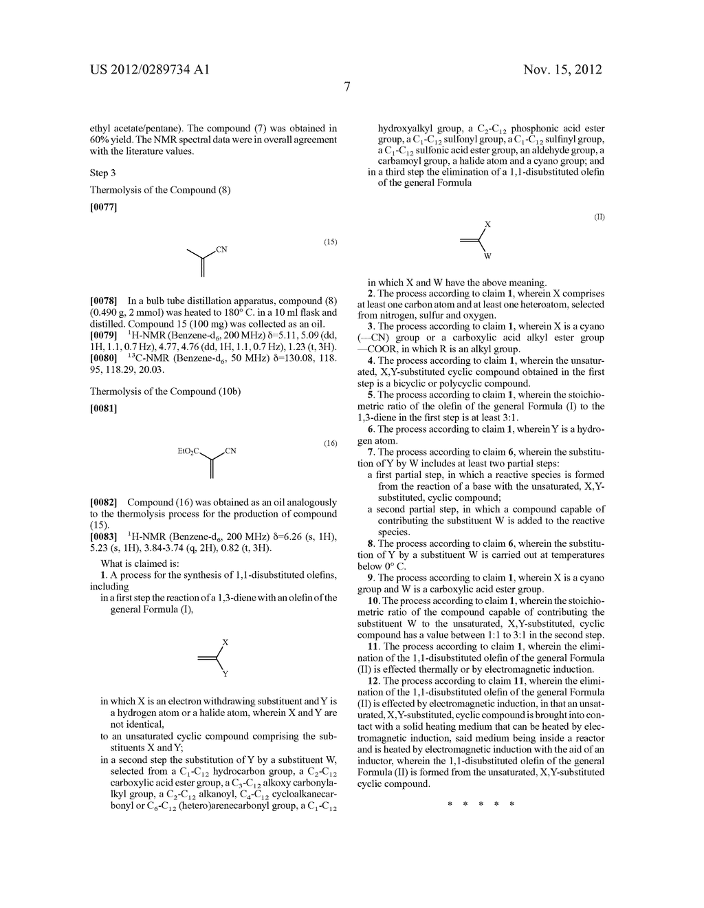 ALTERNATIVE SYNTHESIS OF 1,1-SUBSTITUTED OLEFINS HAVING     ELECTRON-WITHDRAWING SUBSTITUENTS - diagram, schematic, and image 08