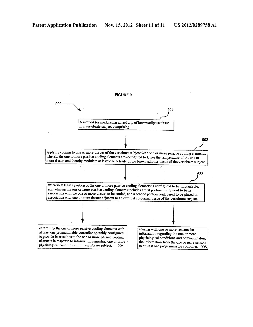 Method, device and system for modulating an activity of brown adipose     tissue in a vertebrate subject - diagram, schematic, and image 12