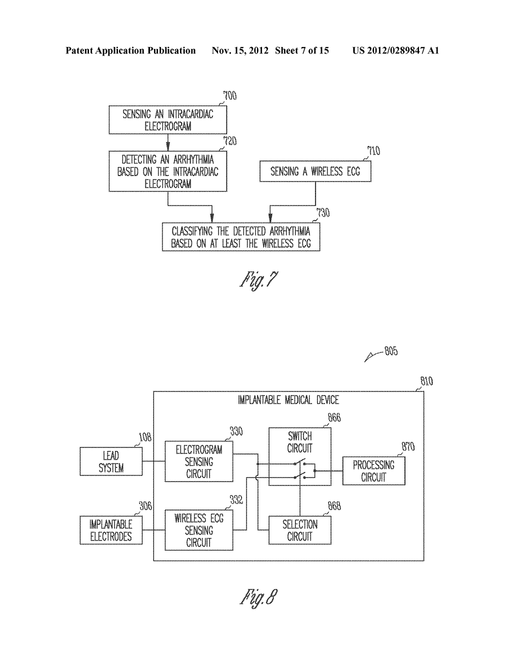 IMPLANTABLE MEDICAL DEVICE SENSING AND SELECTING WIRELESS ECG AND     INTRACARDIAC ELECTROGRAM - diagram, schematic, and image 08