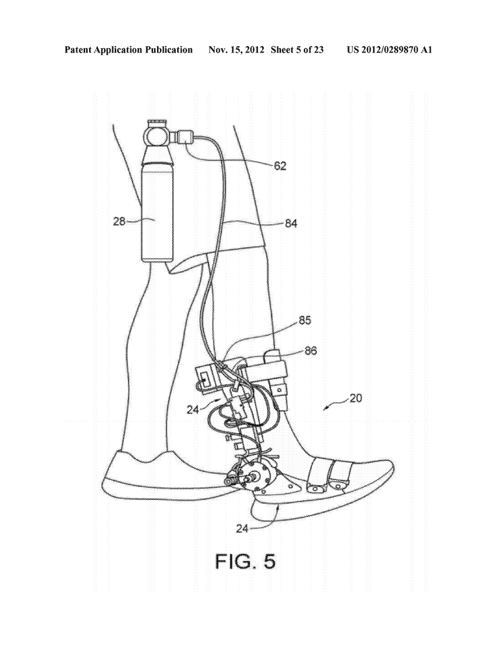 PORTABLE ACTIVE PNEUMATICALLY POWERED ANKLE-FOOT ORTHOSIS - diagram, schematic, and image 06