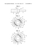 APPARATUS FOR ESTABLISHING THE PENETRATION DEPTH OF A TUBULAR OR     ROD-SHAPED SLIDING PART IN AN ACCOMMODATION PART AND MEDICAL HANDPIECE     USING SUCH APPARATUSES diagram and image