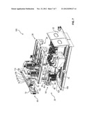 SYSTEM FOR HANDLING SLIDES HAVING A LINEAR TRANSPORT MECHANISM FOR     TRANSPORTING THE RACKS diagram and image