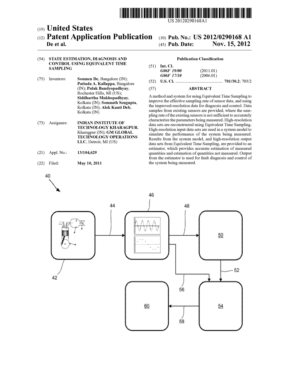 STATE ESTIMATION, DIAGNOSIS AND CONTROL USING EQUIVALENT TIME SAMPLING - diagram, schematic, and image 01