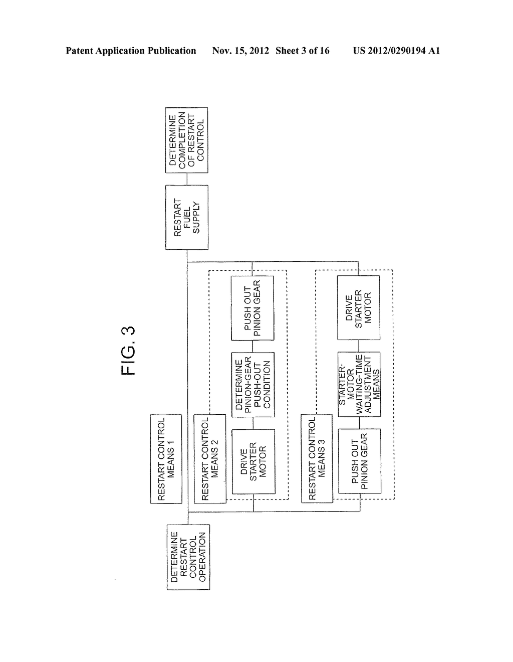 AUTOMATIC STOP/RESTART DEVICE FOR INTERNAL COMBUSTION ENGINE - diagram, schematic, and image 04