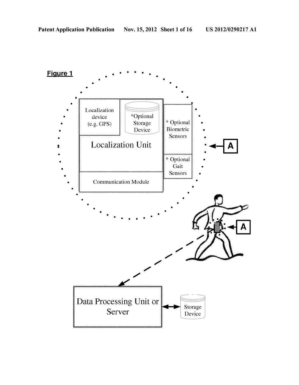 SYSTEM AND METHOD FOR TRACKING RECORDING AND ANALYZING SPATIAL ACTIVITY OF     A SUBJECT FOR MEDICAL AND OTHER APPLICATIONS - diagram, schematic, and image 02