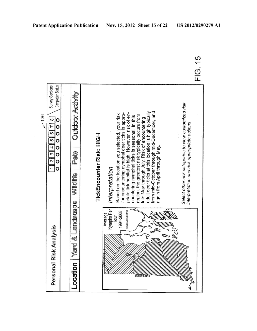 SYSTEM AND METHOD FOR PROVIDING ASSESSMENT OF RISK OF ENCOUNTER WITH TICKS - diagram, schematic, and image 16