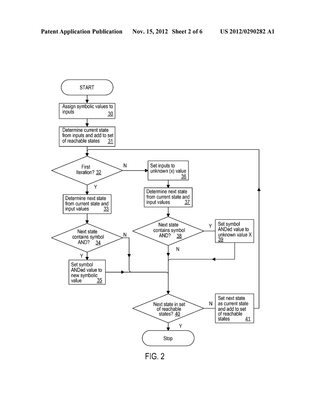 REACHABILITY ANALYSIS BY LOGICAL CIRCUIT SIMULATION FOR PROVIDING OUTPUT     SETS CONTAINING SYMBOLIC VALUES - diagram, schematic, and image 03