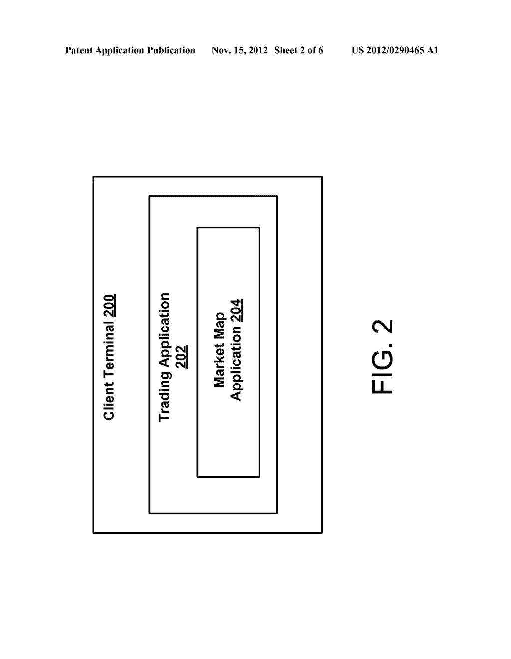 SYSTEM AND METHOD FOR CREATING A MARKET MAP IN AN ELECTRONIC TRADING     ENVIRONMENT - diagram, schematic, and image 03