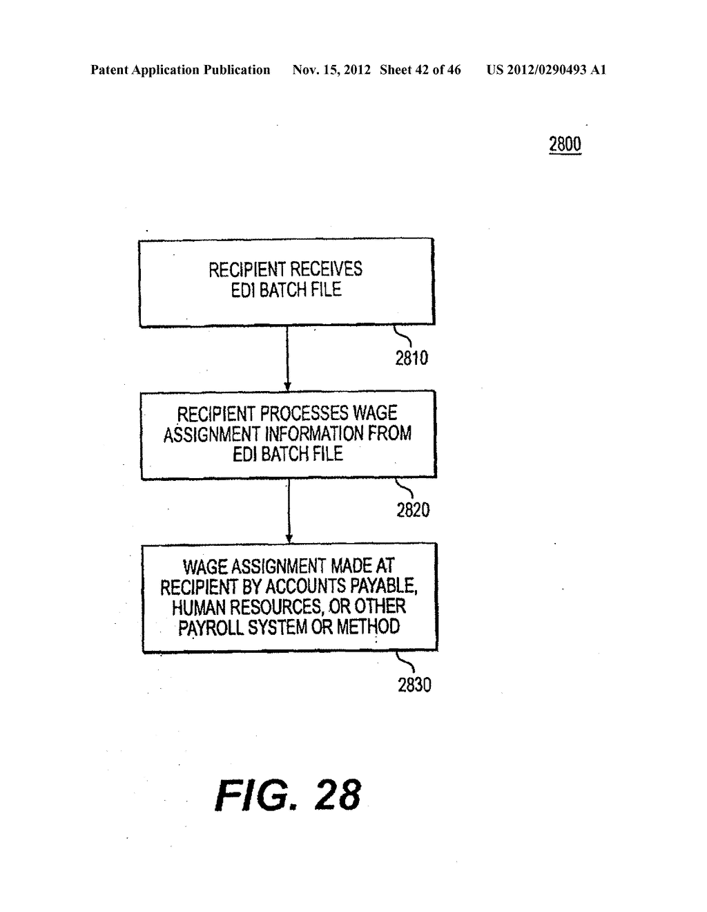 Method and Apparatus for Electronic Collection, Translation, Grouping, and     Delivery of Wage Assignment Information - diagram, schematic, and image 43