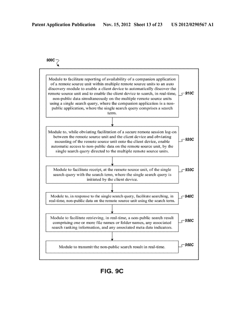 METHOD AND APPARATUS FOR SEARCHING NON-PUBLIC DATA USING A SINGLE SEARCH     QUERY - diagram, schematic, and image 14