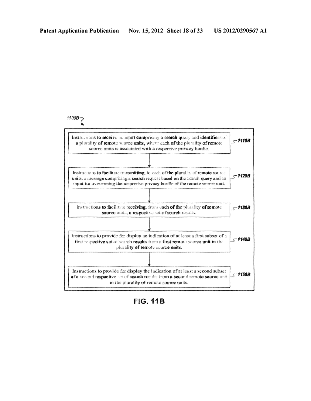 METHOD AND APPARATUS FOR SEARCHING NON-PUBLIC DATA USING A SINGLE SEARCH     QUERY - diagram, schematic, and image 19