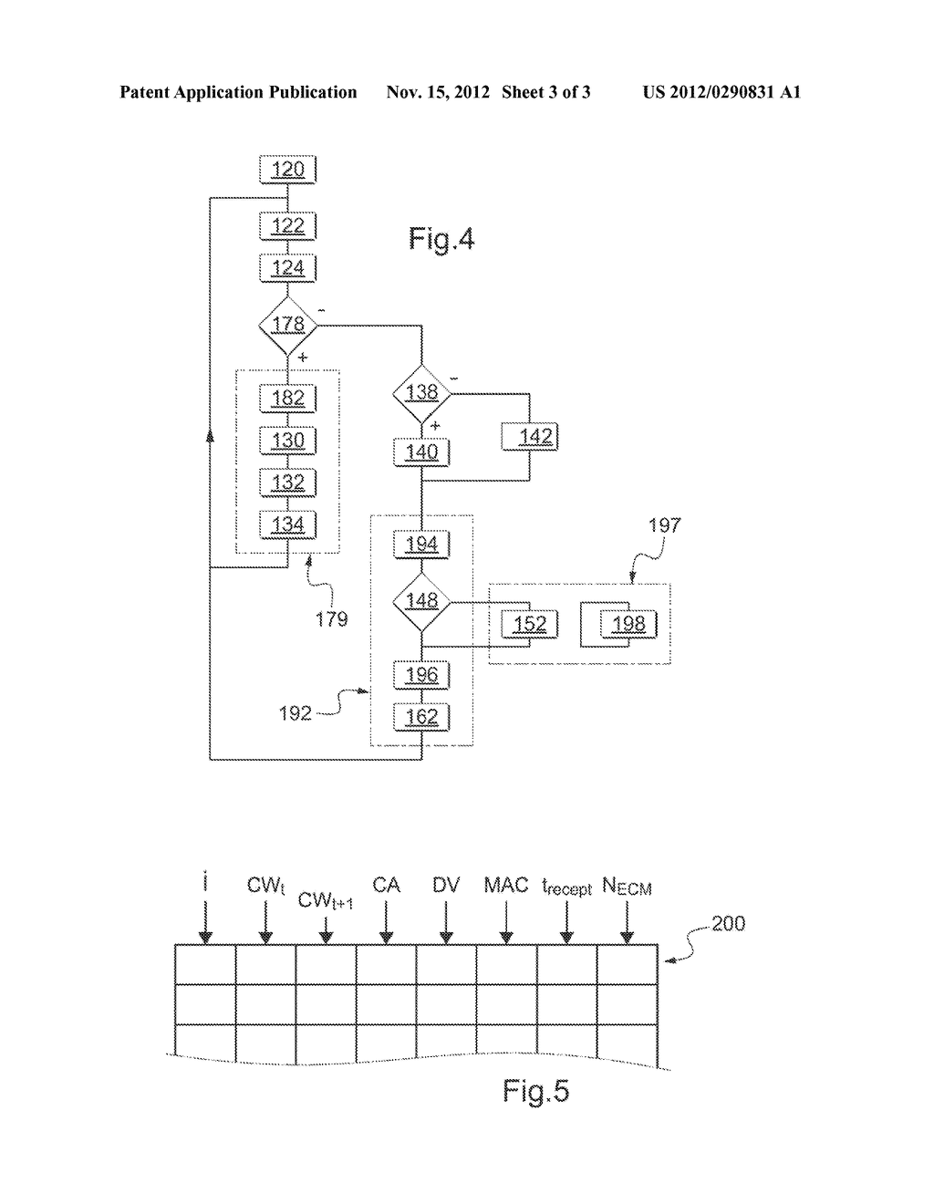 METHODS FOR DECRYPTING, TRANSMITTING AND RECEIVING CONTROL WORDS, STORAGE     MEDIUM AND SERVER FOR SAID METHODS - diagram, schematic, and image 04