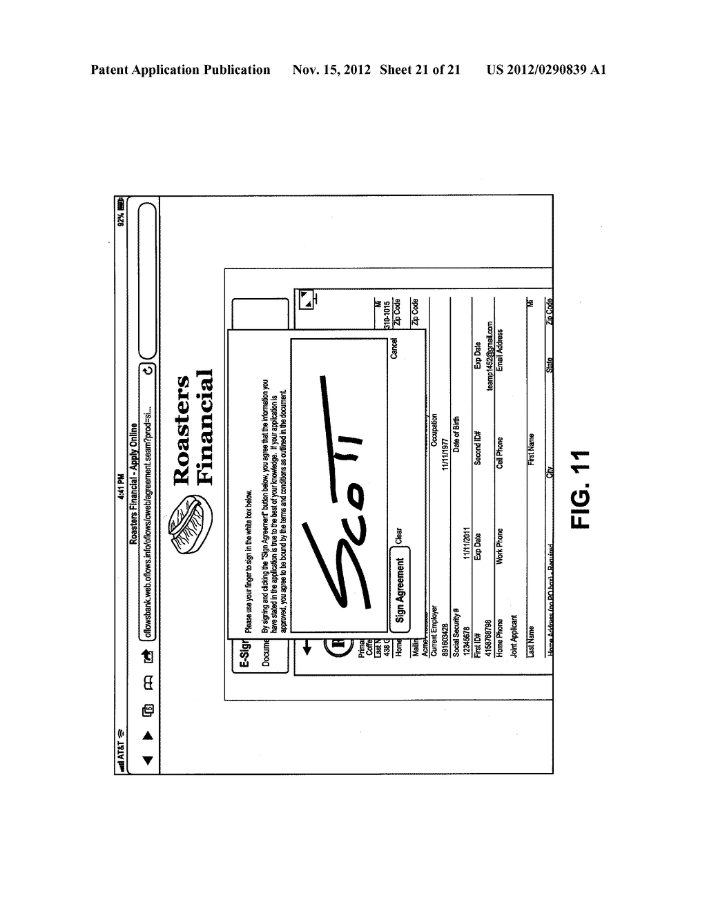 METHOD AND SYSTEM OF COMMUNICATING INFORMATION DISPLAYED AT A PUBLISHER     DEVICE WITH A RECEIVER DEVICE - diagram, schematic, and image 22