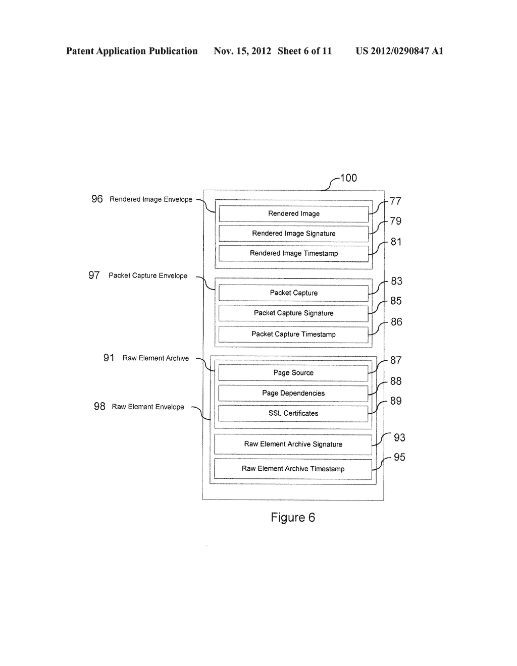 SYSTEM AND METHOD FOR RELIABLY PRESERVING WEB-BASED EVIDENCE - diagram, schematic, and image 07