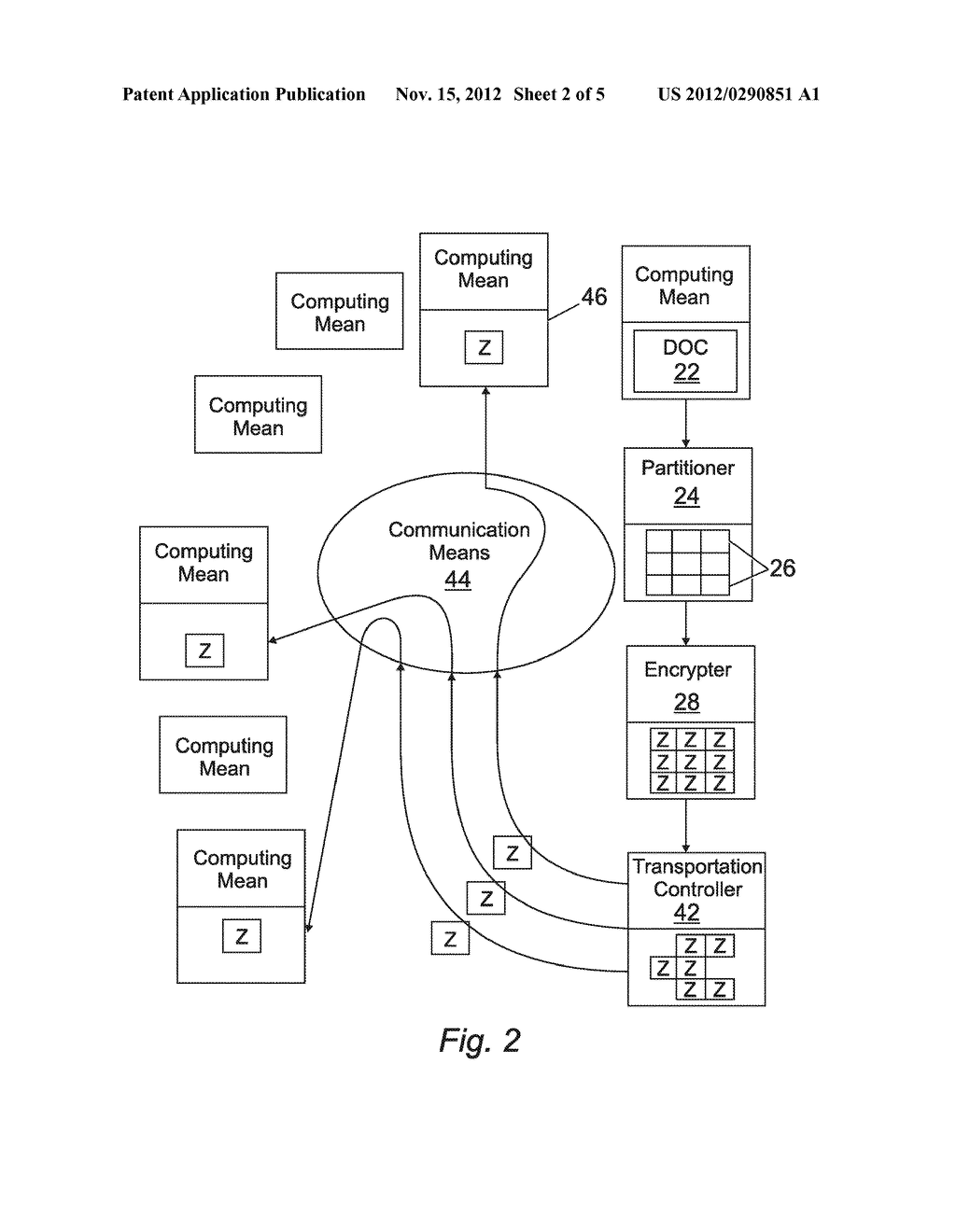 METHOD AND COMPUTER PROGRAM FOR SECURELY STORING DATA - diagram, schematic, and image 03