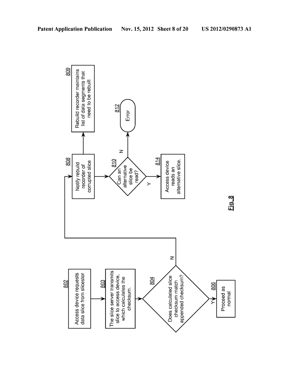 METHOD AND APPARATUS FOR REBUILDING DATA IN A DISPERSED DATA STORAGE     NETWORK - diagram, schematic, and image 09