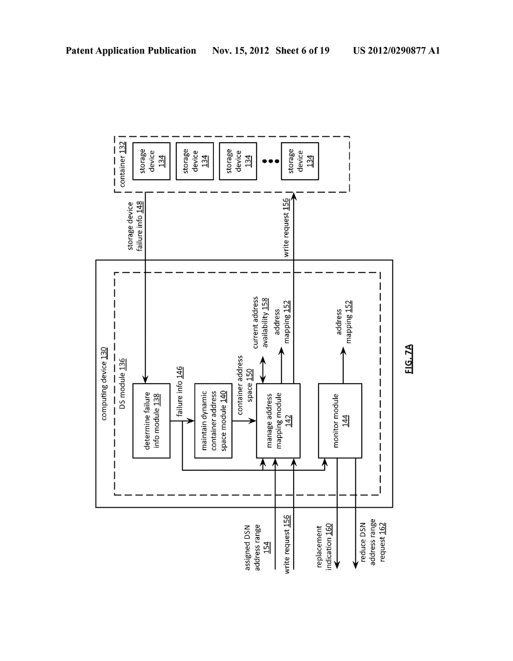 ADJUSTING A DATA STORAGE ADDRESS MAPPING IN A MAINTENANCE FREE STORAGE     CONTAINER - diagram, schematic, and image 07