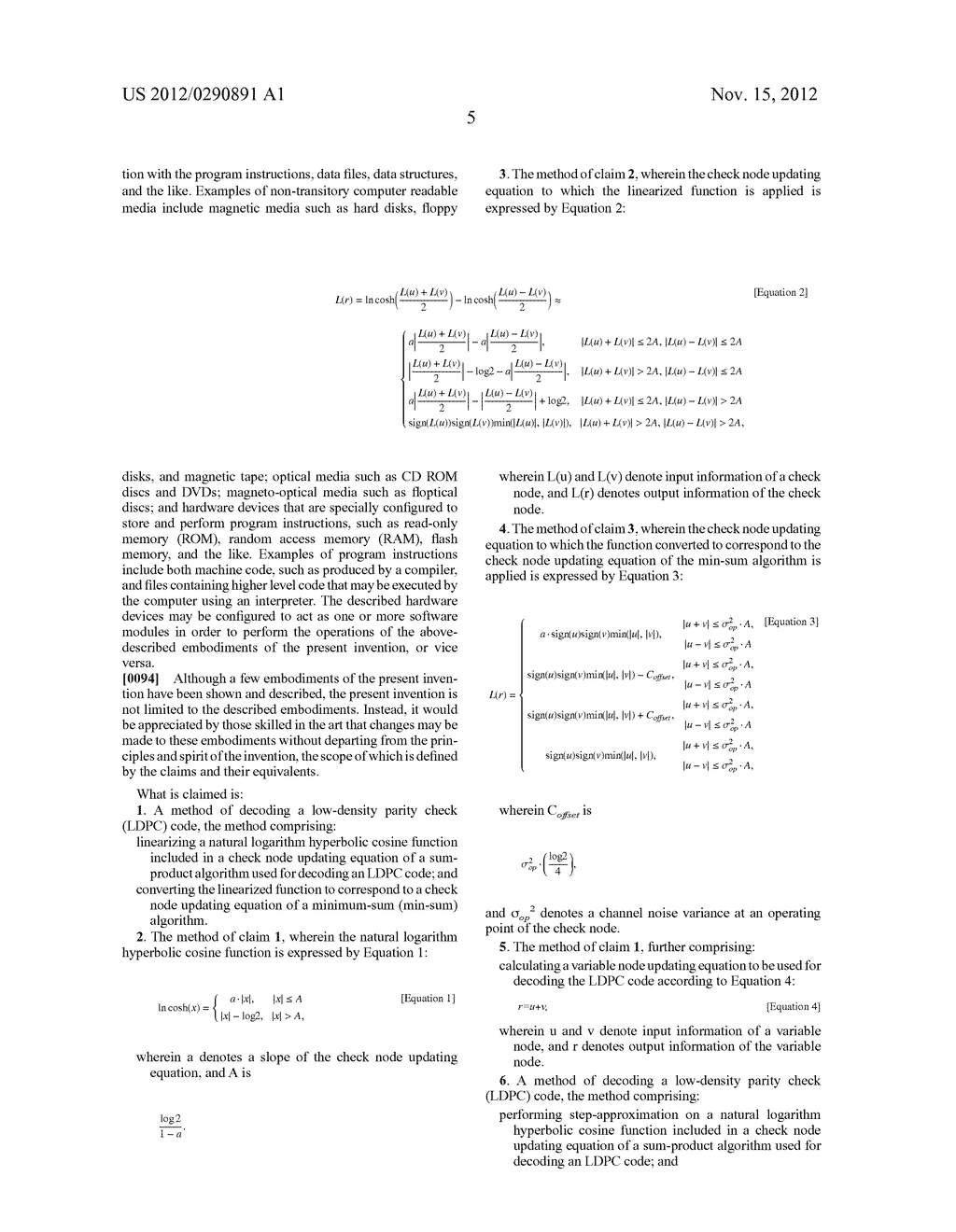 METHOD AND APPARATUS FOR DECODING LOW DENSITY PARITY CHECK CODE - diagram, schematic, and image 13