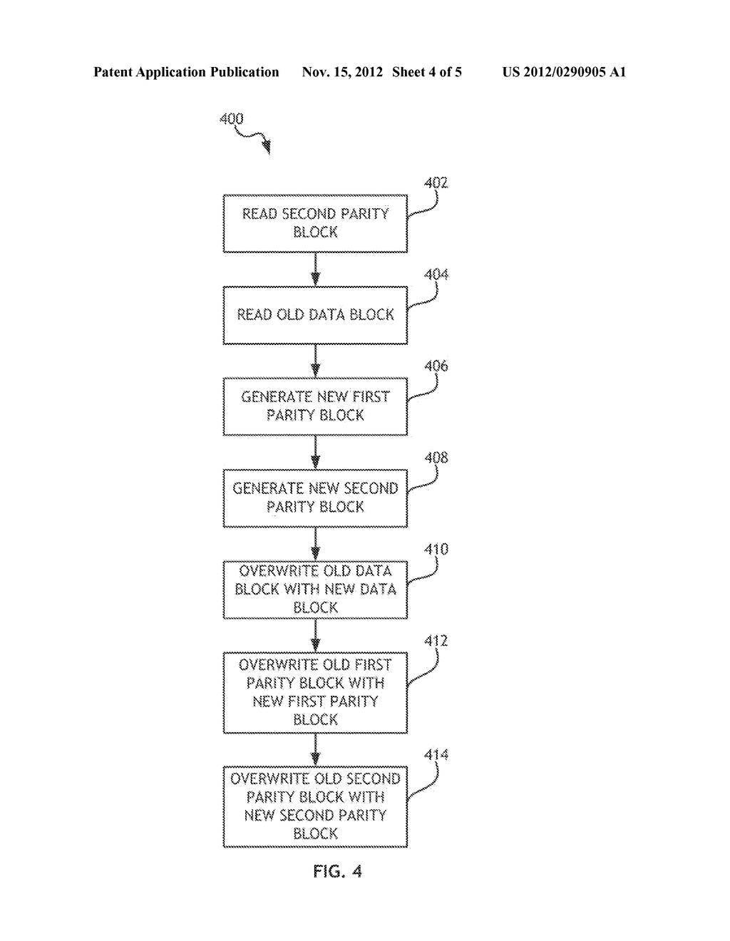 SYSTEM AND METHOD FOR OPTIMIZING READ-MODIFY-WRITE OPERATIONS IN A RAID 6     VOLUME - diagram, schematic, and image 05