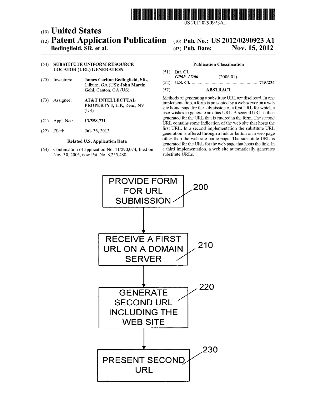 Substitute Uniform Resource Locator (URL) Generation - diagram, schematic, and image 01