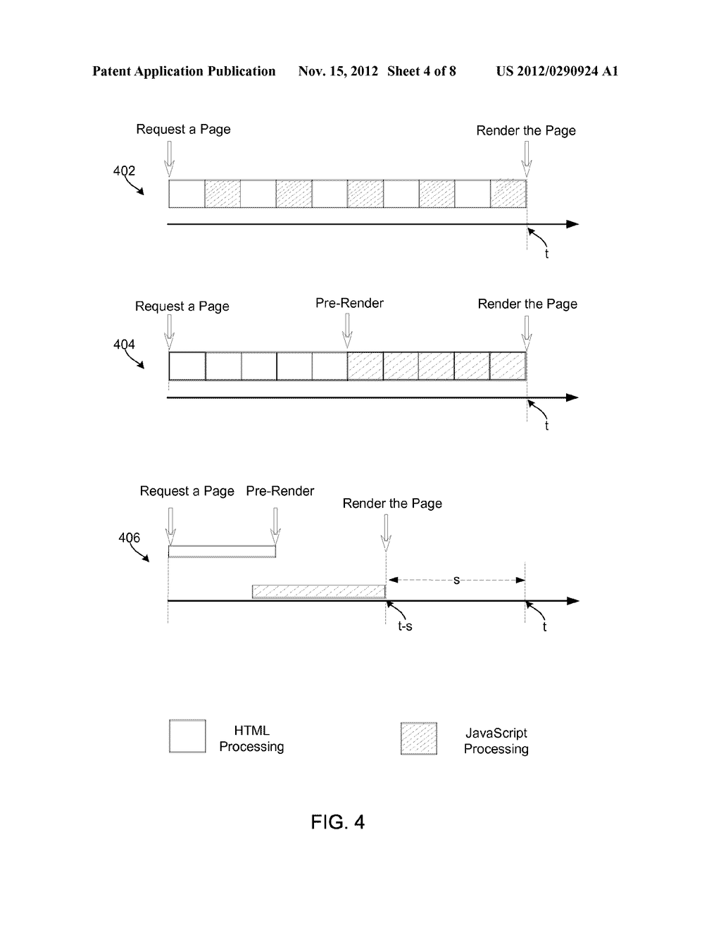 CONCURRENT PARSING AND PROCESSING OF HTML AND JAVASCRIPT.RTM. - diagram, schematic, and image 05