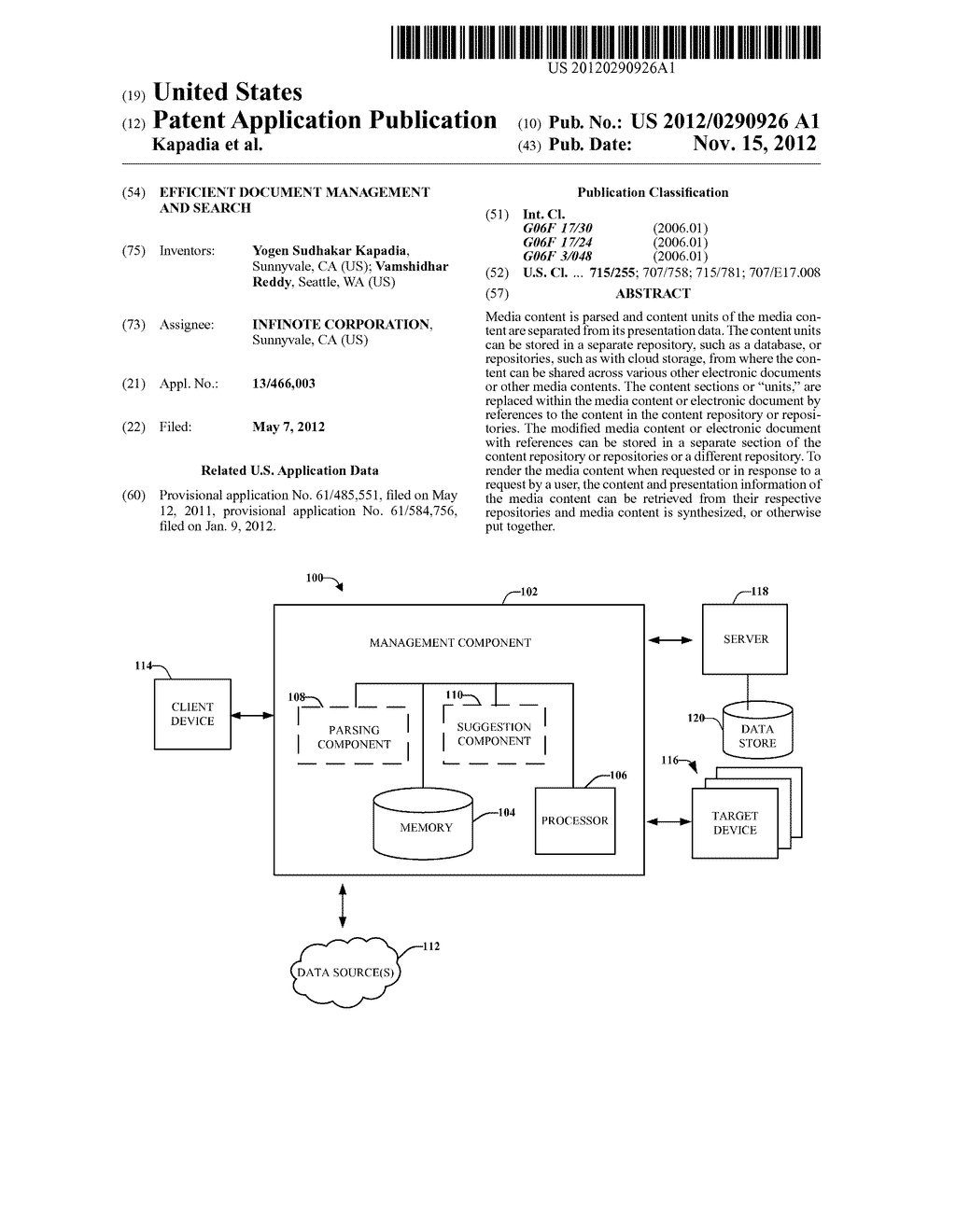 EFFICIENT DOCUMENT MANAGEMENT AND SEARCH - diagram, schematic, and image 01