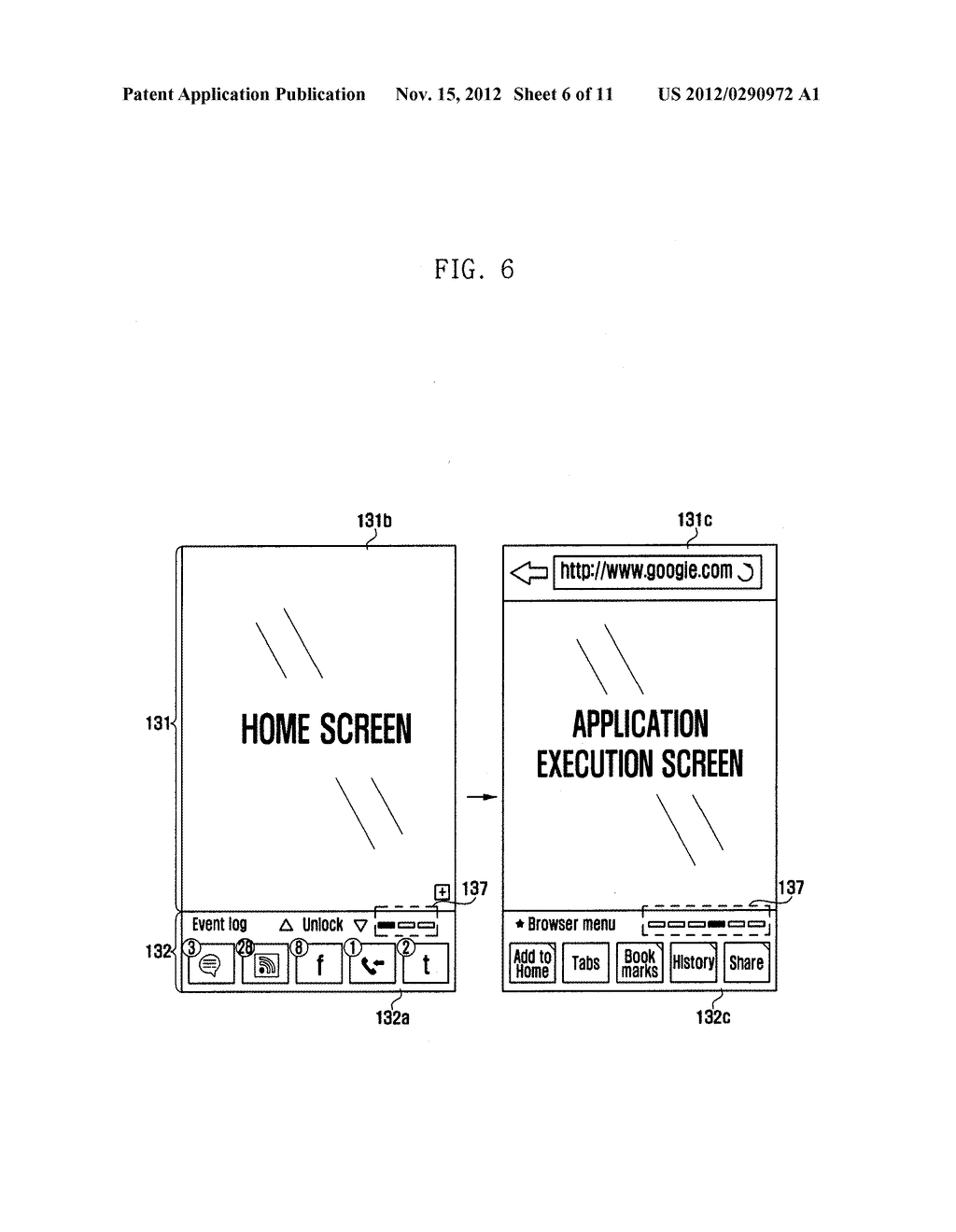 MOBILE TERMINAL AND METHOD FOR CONTROLLING SCREEN THEREOF - diagram, schematic, and image 07