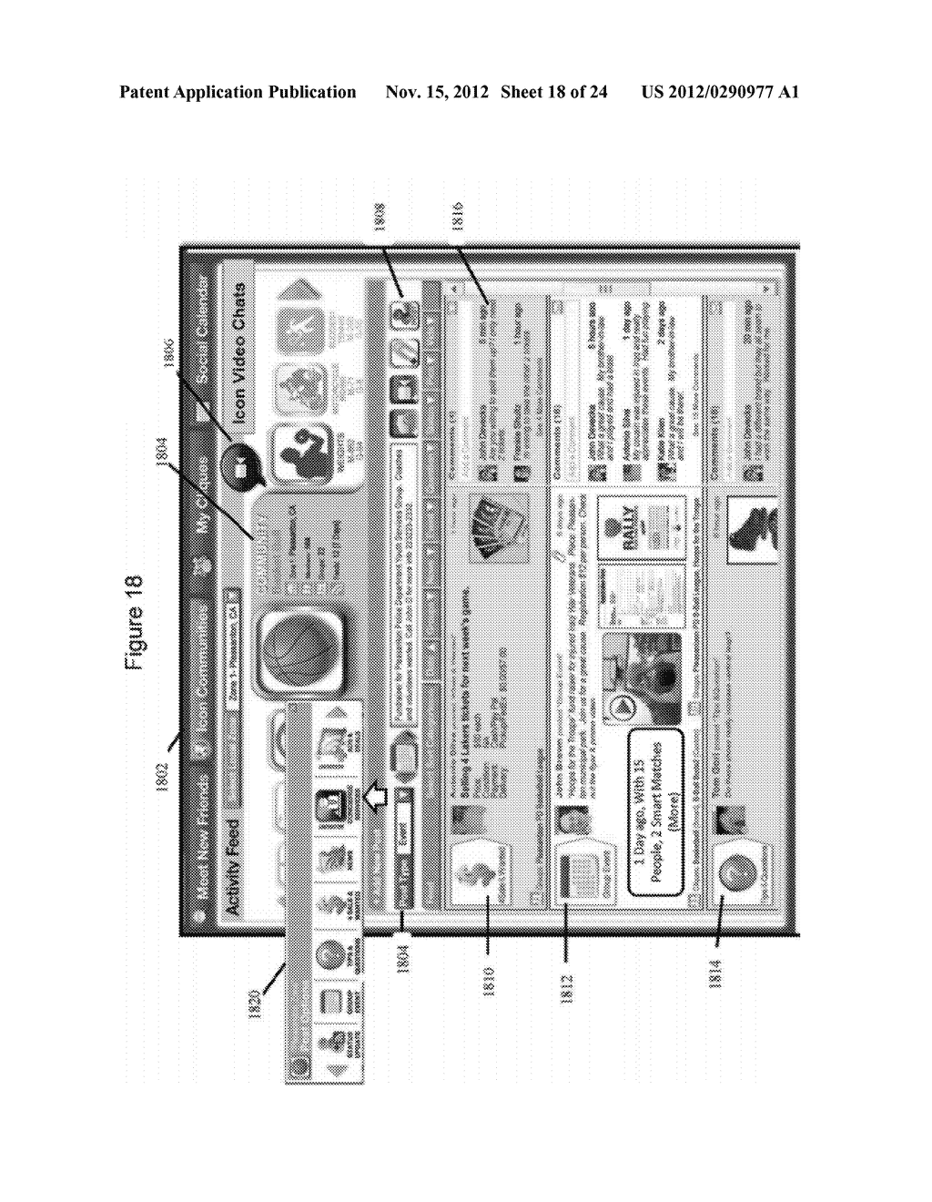 SYSTEM AND METHOD FOR AN INTERACTIVE MOBILE-OPTIMIZED ICON-BASED PROFILE     DISPLAY AND ASSOCIATED SOCIAL NETWORK FUNCTIONALITY - diagram, schematic, and image 19