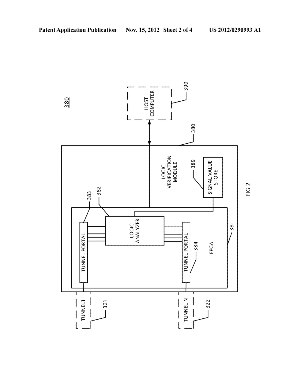 LOGIC VERIFICATION MODULE APPARATUS TO SERVE AS A HYPER PROTOTYPE FOR     DEBUGGING AN ELECTRONIC DESIGN THAT EXCEEDS THE CAPACITY OF A SINGLE FPGA - diagram, schematic, and image 03