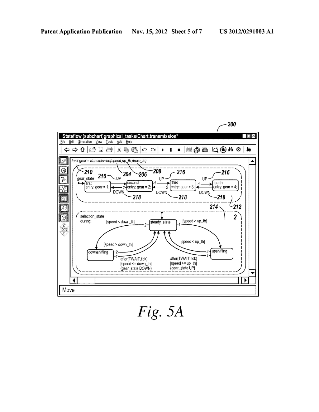 SYSTEM AND METHOD FOR CREATING AND USING GRAPHICAL OBJECT INSTANCES IN A     STATECHART ENVIRONMENT - diagram, schematic, and image 06