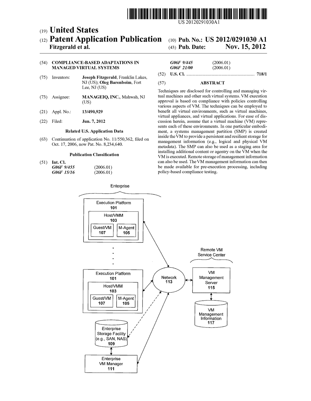 COMPLIANCE-BASED ADAPTATIONS IN MANAGED VIRTUAL SYSTEMS - diagram, schematic, and image 01