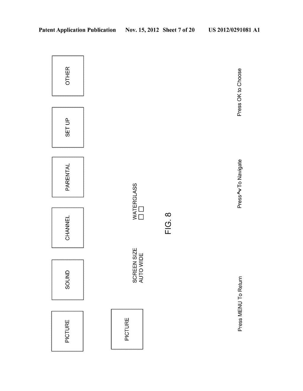 TELEVISION WITH IMPROVED GRAPHICAL USER INTERFACE - diagram, schematic, and image 08