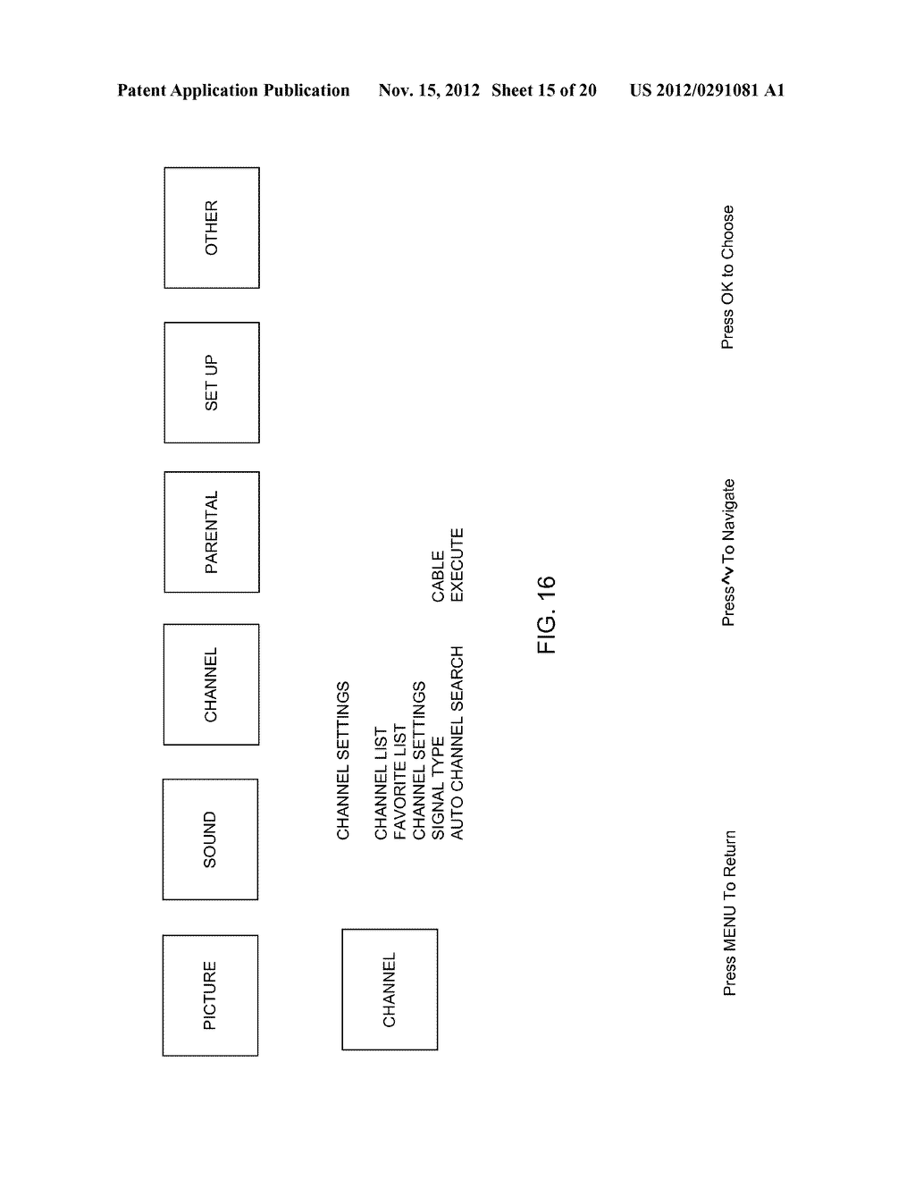 TELEVISION WITH IMPROVED GRAPHICAL USER INTERFACE - diagram, schematic, and image 16