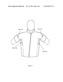 Disposable underarm perspiration pad diagram and image