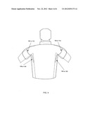 Disposable underarm perspiration pad diagram and image