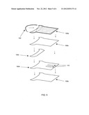 Disposable underarm perspiration pad diagram and image