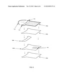 Disposable underarm perspiration pad diagram and image