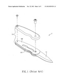 Folding knife capable of preventing automatic folding diagram and image