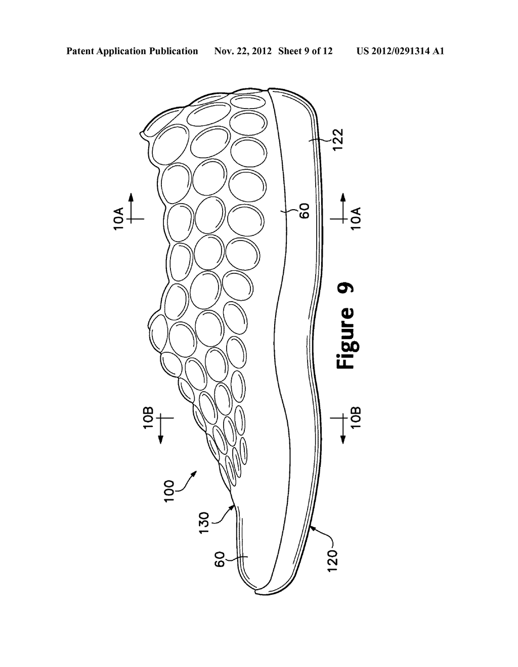 Article of Footwear Having an Upper with a Structured Intermediate Layer - diagram, schematic, and image 10