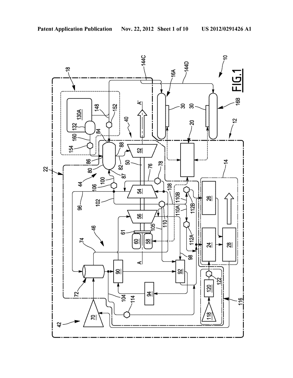 Autonomous Electricity Production and Conditioning System for an Aircraft,     Associated Aircraft and Method - diagram, schematic, and image 02