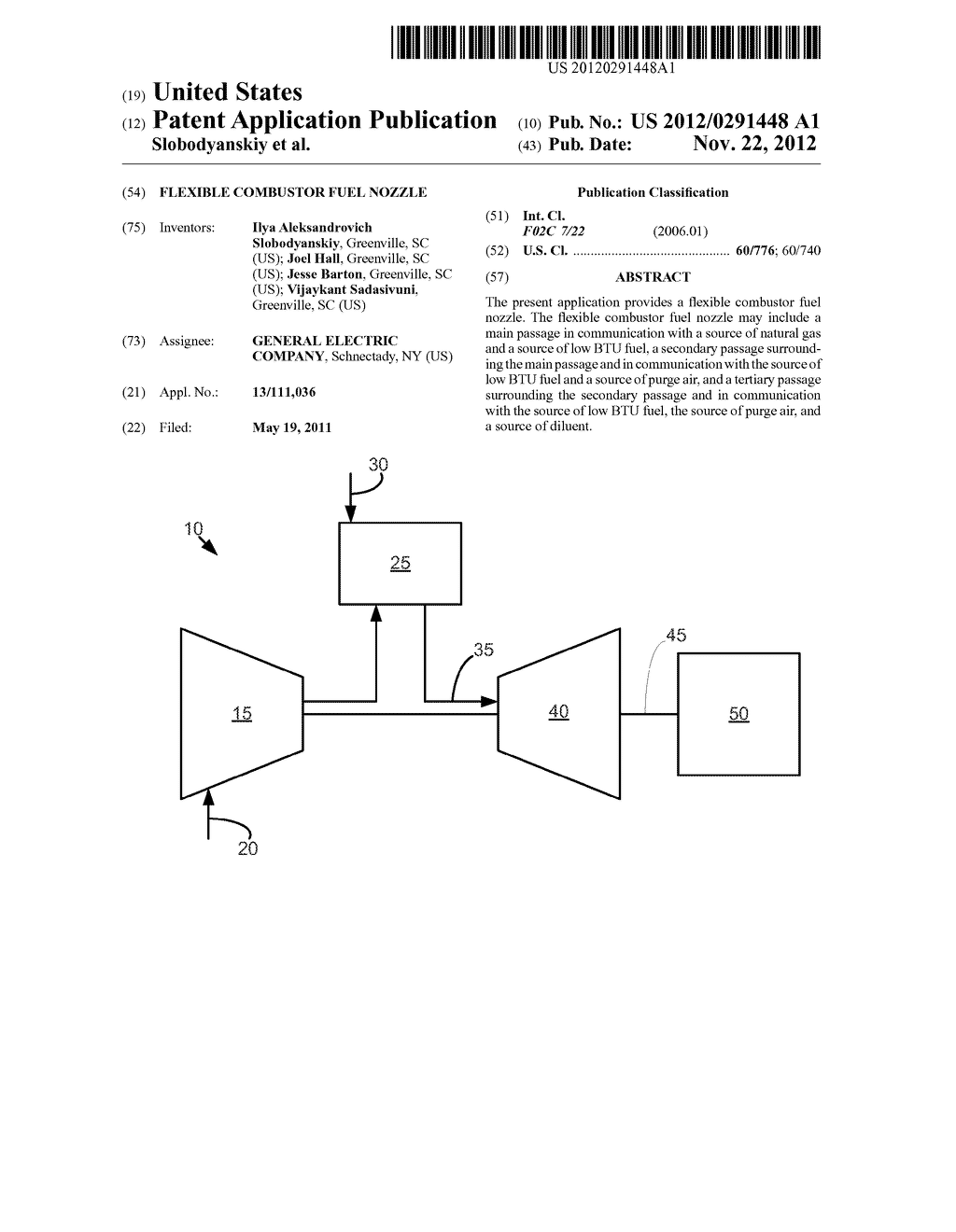 Flexible Combustor Fuel Nozzle - diagram, schematic, and image 01
